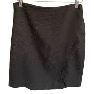 Skirt Ann Taylor LOFT Petites pencil Skirt woven textured black office work